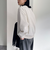 レース切替両面起毛スウェットプルオーバー