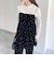 《セットアップ対応》ベロアドット刺繍キャミブラウス