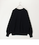 スウェットライクロゴプルオーバーニット