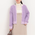 フェザークルーネックカーディガン