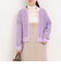 フェザークルーネックカーディガン