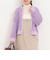 フェザークルーネックカーディガン