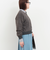 フェザークルーネックカーディガン