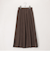 フェイクスウェードプリーツスカート