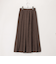 フェイクスウェードプリーツスカート