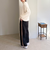 サイドラインタックワイドパンツ