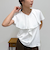 ラッフルカットソーブラウス