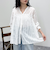 コットンギャザーオーバーブラウス