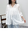 コットンギャザーオーバーブラウス