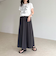 《セットアップ対応》タンブラー鹿の子フレアースカート