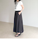 《セットアップ対応》タンブラー鹿の子フレアースカート