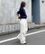 ライトオンスデニムベイカーイージーパンツ