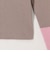バイカラーヘンリーネックリブプルオーバーニット