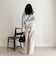 ミドル丈片畦ニットプルオーバー