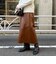 ヴィンテージライクレザースカート