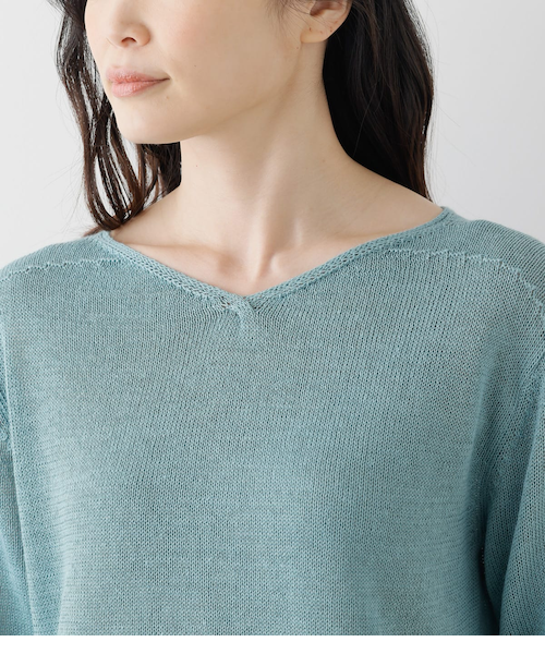 Nyatto7♡ENFOLD ウール天竺 スリットボックプルオーバーニット 予約