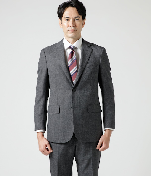 テトロンウール ミルド ミックス千鳥 スーツ｜ニューヨーカーの