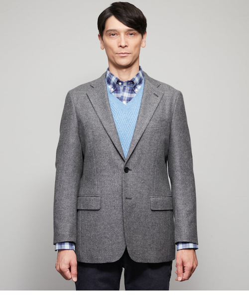 カシミヤ混 ヘリンボーン ジャケット｜ニューヨーカーのアウトレット