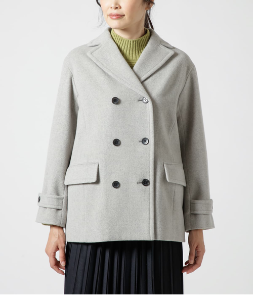 L】ウールシャルムビーバー Pコート｜ニューヨーカーのアウトレット