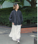 Cotton Stripe Dobby ランダムカットスカート