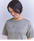 Mercerization Jersey Flowerコード刺繍Tシャツ