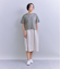 Mercerization Jersey Flowerコード刺繍Tシャツ