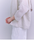 ［ACAR］Thin Stripe ピンタックギャザーブラウス