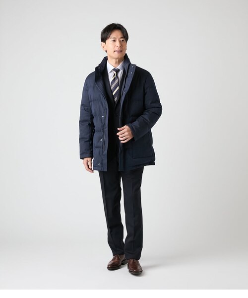 防シワ・ストレッチ】TRAVEL COMFORT ハイツイストシャドーストライプ
