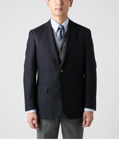 防シワ】TRAVEL COMFORT ドビークロス ブレザー｜ニューヨーカー