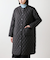 【L】【撥水・ウォッシャブル】ポリエステルタフタ リバーシブルキルトロングコート