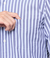 【ストレッチ】オックス オルタネイトストライプ 長袖ショートボタンダウンシャツ