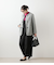 スライバーニット ノーカラーダッフルコート