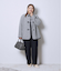 【L】スライバーニット ノーカラーダッフルコート