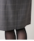 【L】ウールウインドウペイン ストレートスカート