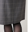 【L】ウールウインドウペイン ストレートスカート