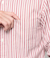 ピケ ストライプ 長袖ショートボタンダウンシャツ