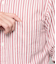 ピケ ストライプ 長袖ショートボタンダウンシャツ