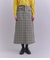【ウォッシャブル】Woolish Block Check 切替スカート