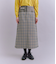 【ウォッシャブル】Woolish Block Check 切替スカート