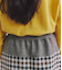 【ウォッシャブル】Woolish Block Check 切替スカート