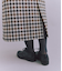 【ウォッシャブル】Woolish Block Check 切替スカート