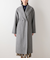 ウールナイロンリバー ショールカラーロングコート