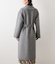 ウールナイロンリバー ショールカラーロングコート