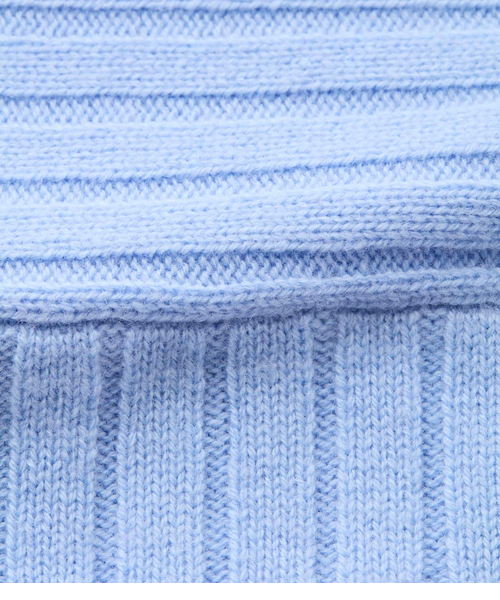 ウールカシミヤ リブハイネックニットプルオーバー｜ニューヨーカーの