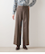ウールフラノ センタープレスワイドパンツ
