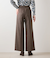 ウールフラノ センタープレスワイドパンツ