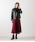 【L】ウールタータン アシメキルトスカート