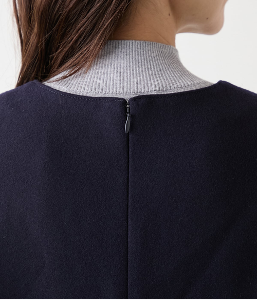 NEWYORKER MELTON キーネックジャンパースカート｜ニューヨーカーの