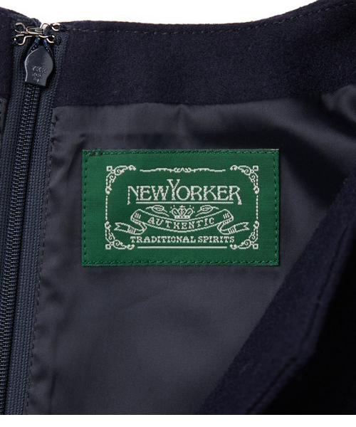 NEWYORKER MELTON キーネックジャンパースカート｜ニューヨーカーの