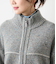 ネップミックス天竺 ダブルジップニットブルゾン